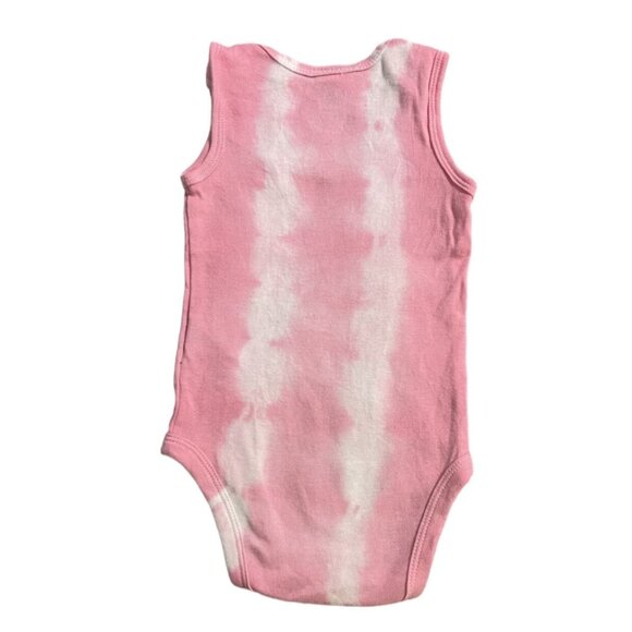 Small Shop Hand Dyed Swank 6m Tie Dye Sun Appliqué Bodysuit Onesie - Picture 3 of 6